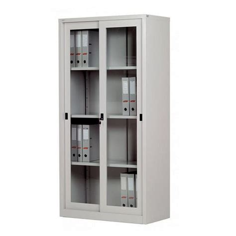 steel cabinet with glass sliding door|office cabinet with sliding doors.